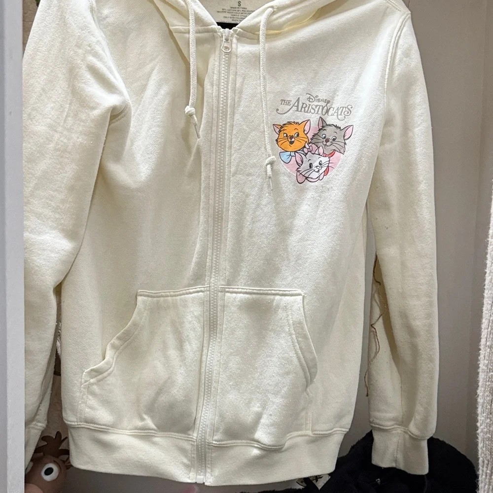 Disney Marie Cat Hoodie - Cream
